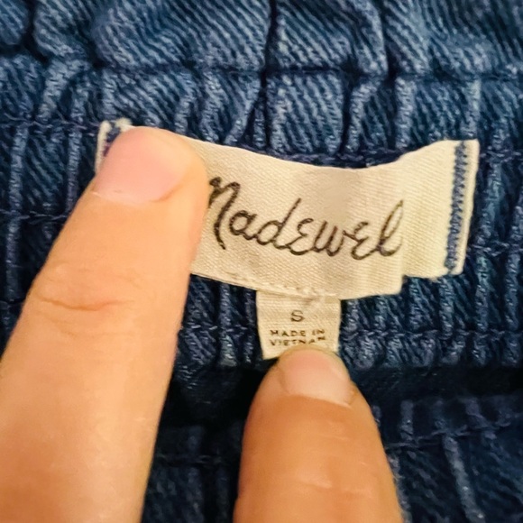 Madewell Huston Pull-On Crop Pants Capri Wide Leg Indigo Small Spring Fashion - Picture 8 of 13